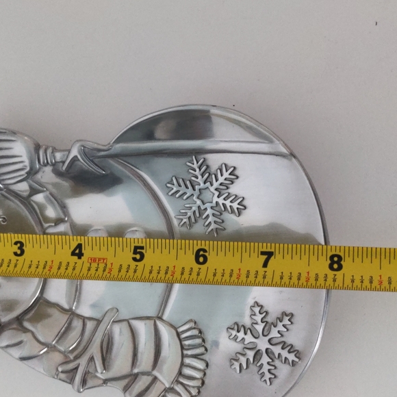 VTG Metal Snowman Candy Dish - Picture 3 of 5